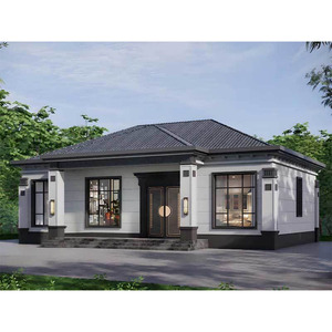 Bella casa di lusso prefabbricata con struttura in acciaio leggero e moderno - Product Image 1