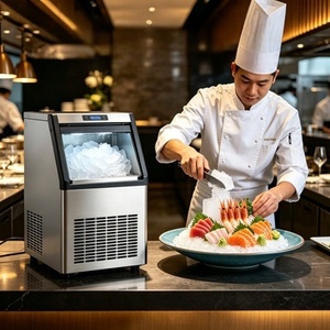 Máquina de Hielo en Escamas de Sobremesa que Ahorra Espacio, 150 kg, Portátil, Comercial, para Pequeños Cafés y Kioscos - Product Image 1