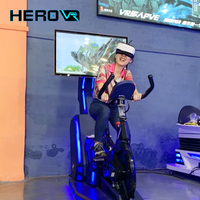 Simulateur VR HEROVR pour salle de sport intérieure 360 °   Simulateur de vélo de sport 4D à réalité virtuelle avec grand écran LED