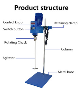 Mélangeur électrique à couple élevé et viscosité large AM120Z-H en acier inoxydable, AC 220V, OEM, capacité 50-20000ml pour <span class=keywords><strong>laboratoire</strong></span> efficace - Product Image 5