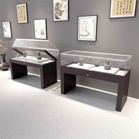 Vitrines d'exposition pliables sur mesure pour bijoux et antiquités de musée, comptoirs rotatifs en verre avec éclairage LED, marque Mushenforest, MOQ 1 pièce