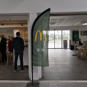 Quảng Cáo Tùy Chỉnh Hình Chữ Nhật Dao Biểu Ngữ Góc Cạnh Biểu Ngữ Cờ Bãi Biển Cờ Biểu Ngữ - Product Image 2