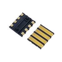 Connecteur de batterie à ressort femelle Gold Finger 2,0 mm, laiton plaqué or, montage vertical SMD pour applications d'alimentation sur PCB