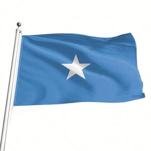 Fábrica al por mayor 3X5FT 90x150cm 100% poliéster buena calidad mejor precio banderas personalizadas Banners Somalia banderas para eventos - Product Image 5