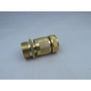Brass 3/4 Quick Connector Threaded Garden Hose Fitting For Bulk Hose Easy Install - Product Image 2