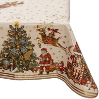 Weihnachts feier dekorative wasserdichte Einweg-Tischdecke aus Kunststoff Tischdecke für rechteckigen Tisch