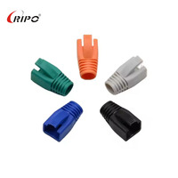 Connecteur RJ45 Ethernet Cat6a Ripo de Haute Qualité avec Cache de Protection en Plastique Écologique pour Réseaux de Bureau et Données