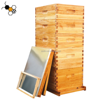 Boîte de ruche en bois non assemblée Langstroth, ruche Langstroth, ruches à 10 cadres pour les abeilles