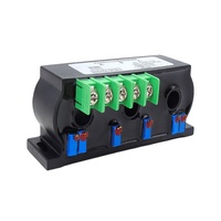 Capteur de courant alternatif Hall perforé 0-500A Sortie 4-20mA 0-5V 0-10V Convertisseur isolé de signal de courant alternatif triphasé de haute précision