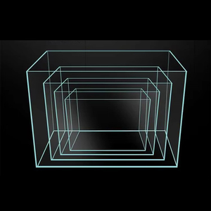 Fabrik Großhandel 60H 30 Gallonen randlose eisen arme <span class=keywords><strong>Aquarium</strong></span> <span class=keywords><strong>Aquarium</strong></span> Ultra klares Glas <span class=keywords><strong>Aquarium</strong></span> Wasserglas Tank - Product Image 4