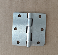 Charnières de porte les plus vendues, adaptées aux portes intérieures et aux meubles, charnières de fenêtre de placard en nickel brossé à angle arrondi de 1/4 po