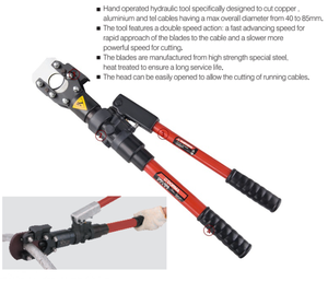 Cortador de <span class=keywords><strong>Cable</strong></span> hidráulico portátil, herramientas manuales de corte de alta calidad, CPC-50A - Product Image 2