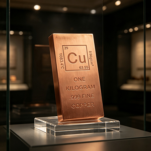 Barre de cuivre gravée de 1 kilogramme de poids lourd pour la préservation de la richesse tangible - Product Image 2