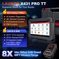 Nuevo Lanzamiento X431 Pro TT, Herramienta de Diagnóstico para Todos los Sistemas, Escáner Bluetooth OBD2, 12V, Calibración ADAS, Analizador de Diagnóstico Automotriz