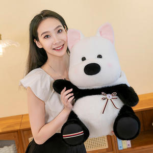 Peluche chien mignon transformable en ours <span class=keywords><strong>panda</strong></span>, super douce, rembourrage en coton PP et maille, lavable, anti-stress, cadeau pour enfants, 31-50cm, vernissage UV - Product Image 2