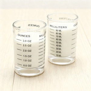 Vaso Medidor de Vidrio con Doble Escala (ml y oz) para Espresso, Cócteles y Medicamentos, Resistente al Calor, de Vidrio Borosilicato - Product Image 5