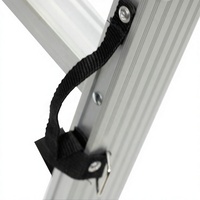 # Échelle pliable en aluminium à 5 marches antidérapante la plus populaire avec poignée, 330 lb EN131, pour supermarché et escalier