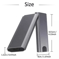 Casing Ssd protokol ganda Mini Nvme M.2 Nvme Ssd casing Usb 3.1 Tipe C Enclosure Ssd Ngff