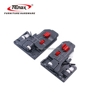 Glissière de tiroir réglable à 3 plis Temax 3D, fixation sous plan, pour accessoires de meubles - Grande Vente