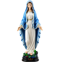 Statue d'artisanat de jardin en résine religieuse catholique de la Statue de la Vierge Marie pour les décorations extérieures de cour de porche