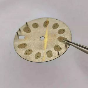 หน้าปัดใหม่ขนาด 28.5 มม. สำหรับกลไก NH35/36/7S ทำจากสแตนเลส ลายซัน พร้อมเข็มเรืองแสงสีเขียวในที่มืด - Product Image 3