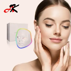 Güzellik için özel kutu Logo güç şarj edilebilir kablosuz Led yüz maskesi