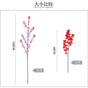 Cây hoa đào nhân tạo GM mùa xuân hoa anh đào mận cành hoa lụa, cắm hoa giả cao - Product Image 5