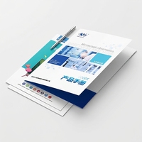 Porte-documents A4 mat personnalisé pour emballage de contrats - Impression de logo personnalisé avec emplacement pour carte de visite