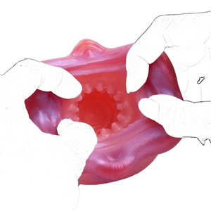 Masturbador Masculino de Silicona Líquida GEEBA, Entrenador de Pene Vibrador de Fantasía, Vagina Realista, Onahole, Juguetes Sexuales para Adultos, Ejercitador de Glande - Product Image 1