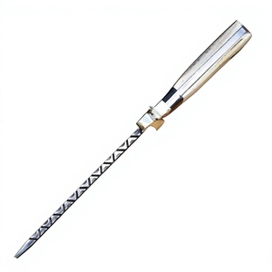 Cuchillos Bowie Hechos a Mano de Acero al Carbono con Mango de Madera y Funda de Cuero Fino, Cuchillo Bowie a Precio de Mayoreo - Product Image 3