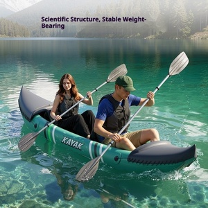 Kayak <span class=keywords><strong>gonflable</strong></span> en PVC pour deux <span class=keywords><strong>personnes</strong></span>, longueur 3,1-<span class=keywords><strong>4</strong></span> m, capacité 163 kg, sièges réglables, résistant à l'abrasion, pour la pêche - Product Image 1