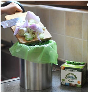 Mẫu bán chạy 100% phân hủy sinh học, có thể ủ phân, dùng làm túi đựng rác nhà bếp, có lớp chống thấm nước - Product Image 2