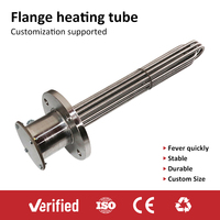 Elemento Calefactor Tubular de Agua DN40 1.5" BSP 220V 380V para Cervecería y Máquina de Destilación con Tornillo de Tierra y Sonda