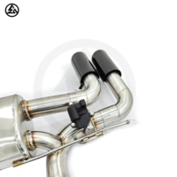 Knalpot Valvetronic CSZ Laris untuk BMW 540i G30 B58 3.0T Sistem Knalpot SS304 Peredam Suara Berkatup Pipa 2.75mm Ujung Knalpot 89mm