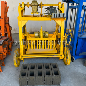 Máquina de bloques de hormigón huecos con ruedas grandes, diésel, para la fabricación de ladrillos - Product Image 3