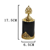 Brûleur d'encens en métal doré de luxe, brûleur blanc et noir, encens arabe, vente en gros à Dubaï