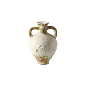 Jarrón de cerámica rústico con asas, maceta decorativa hecha a mano para sala de estar, arreglo de flores secas, estilo vintage - Product Image 5