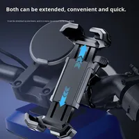 Support de téléphone flexible pour guidon de moto, scooter électrique, vélo, en ABS+PC antichoc de haute qualité
