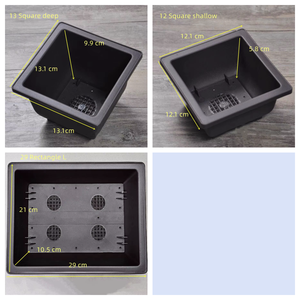 Vendita calda Multi-formato Mini rettangolo quadrato decorazione <span class=keywords><strong>da</strong></span> <span class=keywords><strong>giardino</strong></span> Bonsai plastica simulare vasi di argilla <span class=keywords><strong>viola</strong></span> per piante vaso di fiori <span class=keywords><strong>giardino</strong></span> - Product Image 3