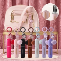 Botol Parfum Gantung Tas Plush Omi 5ML 10ml Baru Terlaris, Gantungan Kunci Girly, Cetak Sablon, Model Isi Ulang Portabel untuk Perjalanan