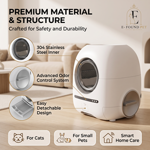 Litière automatique intelligente pour chat 72L 12L 10kg avec évent d'air frais et élimination des odeurs, Wi-Fi 2.4G <span class=keywords><strong>5G</strong></span>, application Tuya pour l'e-commerce américain - Product Image 3