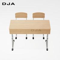 DJA Wholesale - Mobilier scolaire moderne - Ensemble table et chaise réglables en hauteur pour deux élèves - Écoles primaires, secondaires et supérieures