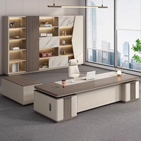 Bureau de direction en L LBZ-163X avec tiroir, design moderne et minimaliste, mobilier de bureau de luxe haut de gamme pour jeunes professionnels
