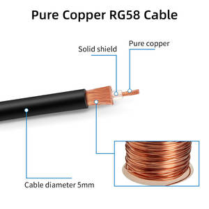 Antenne magnétique sous-sol modèle général SMA connecteur sous-sol tête mâle Rg58 câble fort magnétique pour ventouse antenne ligne épaisse - Product Image 5
