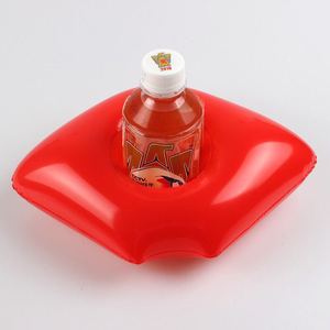 Portavasos inflable con forma de aguacate Sweet Water de 18 cm, anillo de PVC para bebidas, para piscina o resort - Product Image 4