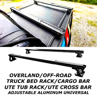Support de fixation universel en aluminium pour barres transversales doubles de benne de camion, compatible avec les couvertures de benne enroulables pour Ford Ranger, Hilux, Navara, F150