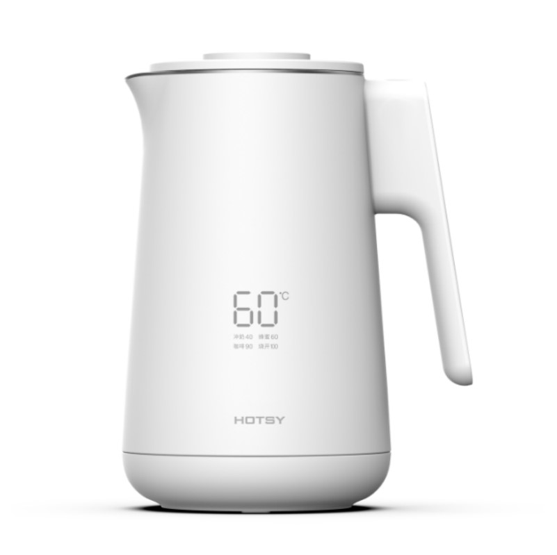 HOTSY новый дизайн 2,0 терморегулятор чайник портативная водяная плита ретро с измерителем температуры белый цвет Электрический чайник
