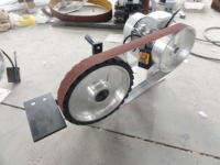 Ponceuse à bande de type banc JOTUN, mini ponceuse à bande abrasive de bureau, petite machine de débavurage et de polissage des métaux