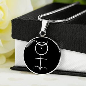 สร้อยคอแฟชั่นชุบทอง 18k สแตนเลสสตีล 316L จี้รูปทรงมอนดาห์ ยอดนิยม ไม่ลอก ไม่ก่อให้เกิดอาการแพ้ - Product Image 2