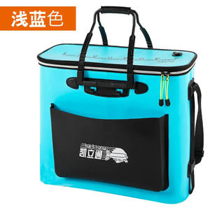 Seau de pêche pliable Kailitong EVA 30-40L, étanche, avec poche latérale pour le rangement des accessoires de pêche en extérieur - Product Image 2